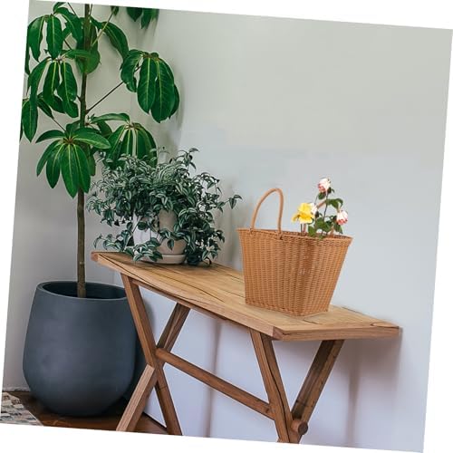 Handmade Woven Picking Basket, Decorative Rural Style Storage Holder - Image 5