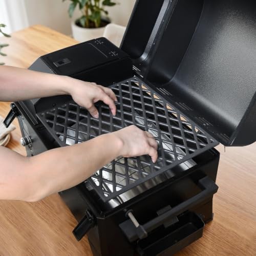Grill Grates for Pit Boss 150 Series Smoker Parts Cast Iron Cooking Grid PB150 PB150PPG 150PPS PB150PPGS Smoking Rack Portable Tabletop Wood Pellet Replacement BBQ Accessory - Image 2