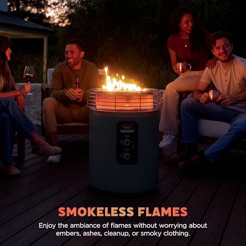 Ninja Fireside360 Fire Pit & Heater, 80,000 BTU, 3 Modes, Push Start, Black - Image 4