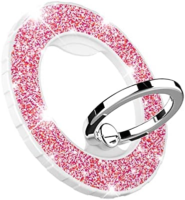 Magnetic Phone Ring Holder for MagSafe, Glitter, Pink by DATIMIRA