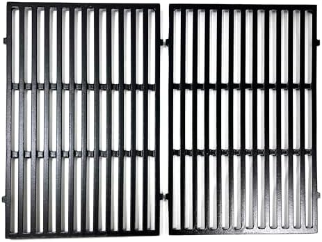 DC132 19.5” x 12.9" Grill Grates Replacement for Weber 7524, 7528, Genesis 300 E/S 310 320 330 EP310 EP320 EP330 Gas Grill (2007-2016 ONLY), Set of 2 Cast Iron Cooking Grid Grates - Image 3
