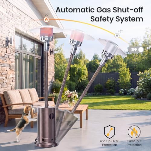 NEWBULIG Patio Heater 48,000 BTU Propane Heater for Outdoor Use - Image 3