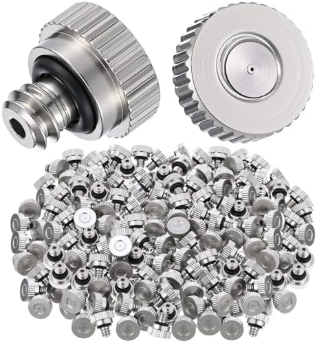 Zhengmy 100 Pcs Brass Misting Nozzles 0.3mm for Cooling System, Silver by Zhengmy