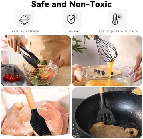 Camping Cooking Utensils Set, Silicone Cookware for Travel BBQ - Image 4