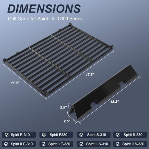 Uniflasy 7636 Grates Flavorizer Bars for Weber GS4 Spirit II Series - Image 2