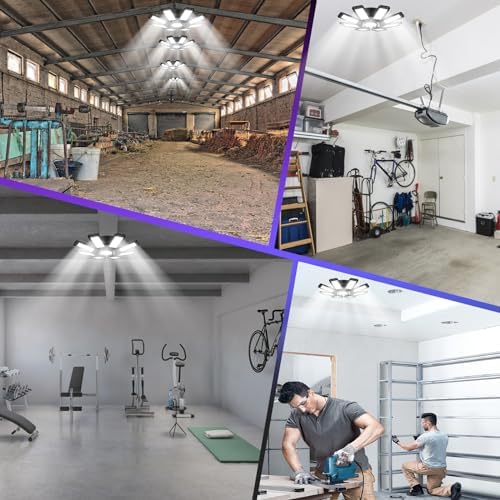 ISKYDRAW Garage Lights 8 Pack - 240W 24000LM Garage Lights Ceiling LED - Image 2