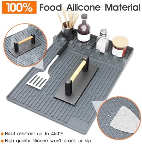 Snuggery Silicone Griddle Tool Mat for Blackstone, BBQ Accessories & Gift - Image 7