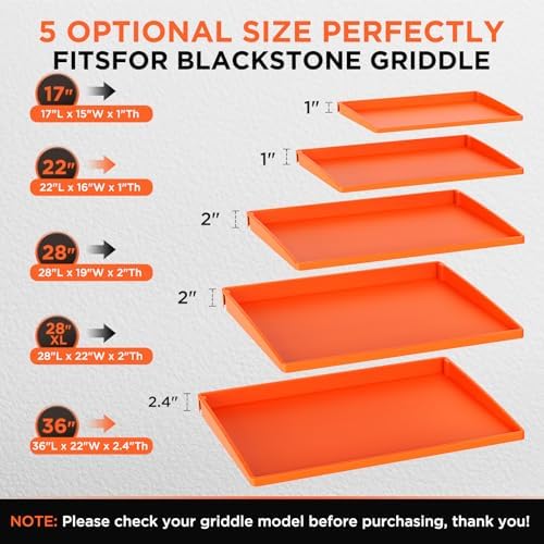 Silicone Griddle Mat Cover for Blackstone - 28XL Inch True All-Encompassing Coverage Heavy Duty Food Grade Grill Buddy Mat, All Season Cooking Surface Protective Cover - Image 4