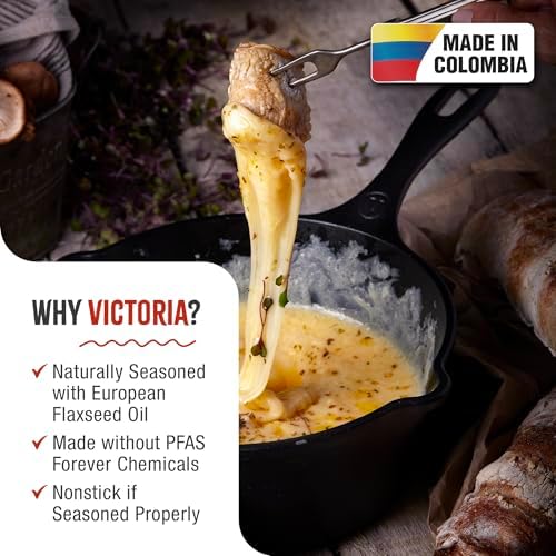 Victoria Cast Iron Saucepan, Cast Iron Melting Pot, Made in Colombia, 2QT (Pack of 3) - Image 2
