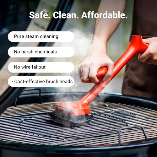 ThermoMaven BQ03 Grill Brush Replaceable Cleaning Head, Safe Bristle-Free BBQ Cleaning Tool, Barbecue Grill Cleaner, 6 Pcs Refill, Only for BQ03 - Image 3
