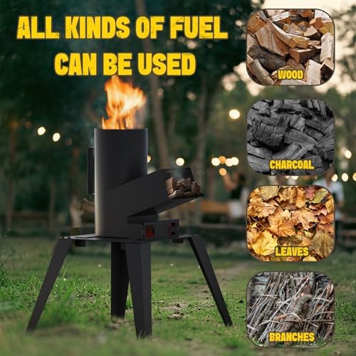 ONLYFIRE GRILLS 3-in-1 Rocket Stove Combo with Stand, Camp Stove GS345 - Image 4