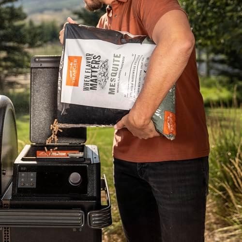 Traeger Grills Mesquite 100% All-Natural Wood Pellets for Smokers and Pellet Grills, BBQ, Bake, Roast, 18 lb. Bag - Image 4