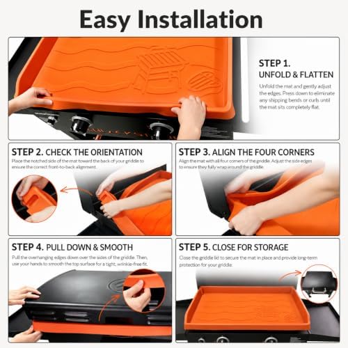 Silicone Griddle Mat for Blackstone 28 Inch, Full-Edge Protective Cover - Image 6
