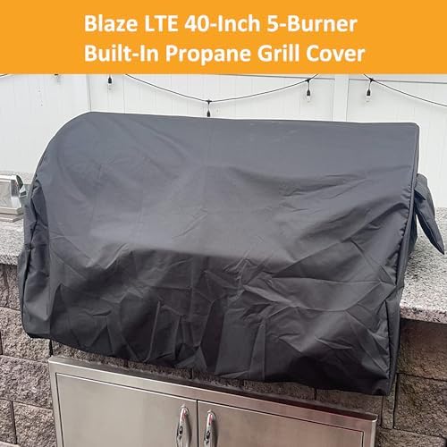 Built-in Grill Cover for Blaze 40 Inch 5-Burner Gas Grill - Image 4