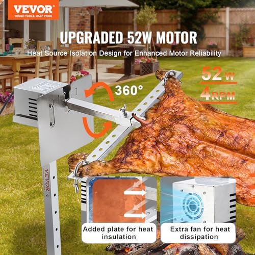 VEVOR Rotisserie Grill, 50" Baffle Electric Rotisserie Grill Kit - Image 2