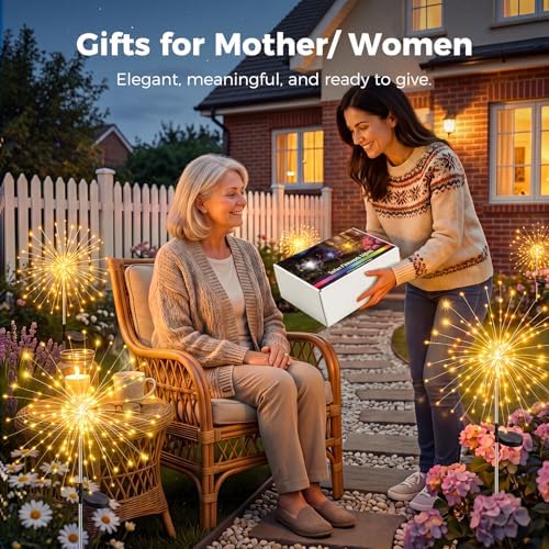 btfarm 8 Pack Solar Garden Lights Outdoor, 8 Modes Firework Lights Outside - Image 5