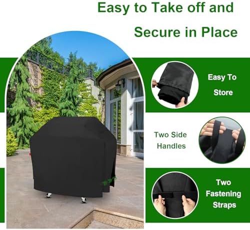 Outdoor Grill Cover Fits Cuisinart Propel+ 4-Burner 3-in-1 Gas Grill CGG-6331, Cover Geny Waterproof 600D Heavy Duty BBQ Grill Covers, 58" L x 26" D x 45" H. - Image 4
