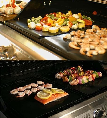 Set of 12 Grill Mats for Outdoor Gas Grill, 15.75 x 13 Inch - Image 5