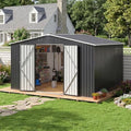 AirWire 10x12 FT Outdoor Storage Metal Shed for Backyard Garden Patio by AirWire