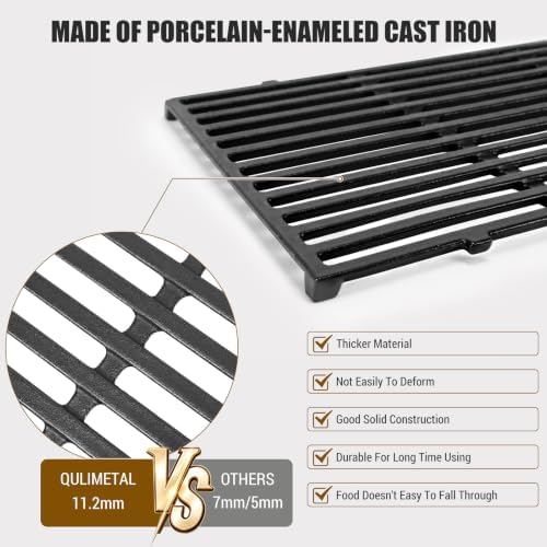 Grill Griddle and Grates for Weber Spirit 300 and II 300 Series Grills - Image 4