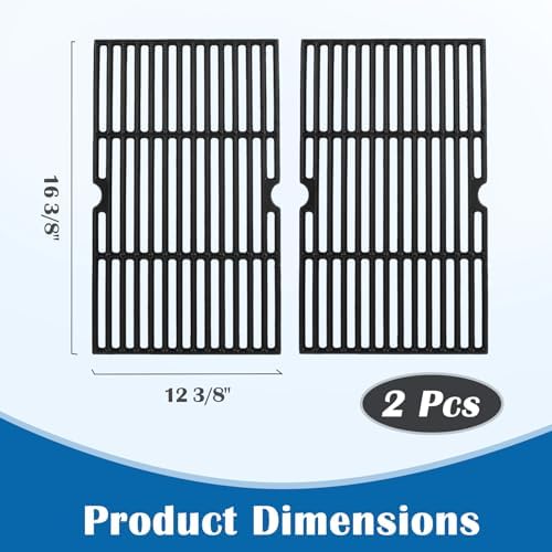 16.5 Inch Cooking Grates for Kenmore 4 Burner 146.16197211, 146.16198211, 146.34461410, 146.1001651, 146.10016510 146.16197210 146.16142210 Gas Grill Replacement Parts, Cast Iron Grill Cooking Grids - Image 4
