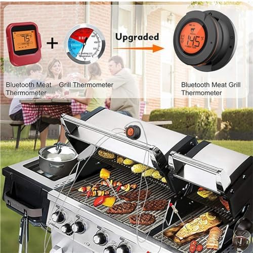 Bluetooth Grill Thermometer with LCD Display & App Alerts, 4 Meat Probes - Image 4