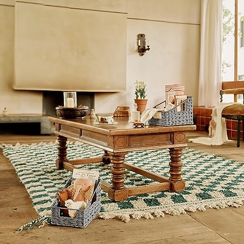 GRANNY SAYS Wicker Basket with Handles, Shelf Baskets for Organizing - Image 6