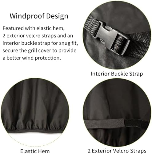Built in Grill Cover for 42 Inch Outdoor Barbecue Grill Cover - Image 4