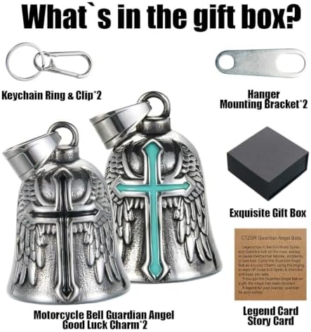 Motorcycle Bell Guardian Angel Gremlin Lucky Charm Gift For Riders - Image 6