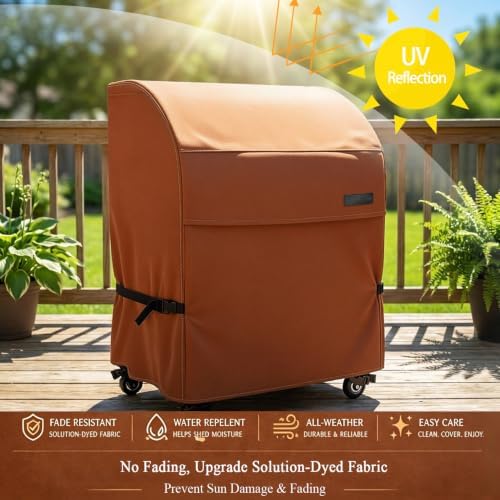 NettyPro Grill Cover for Outdoor Small Grill 32 Inch Waterproof Heavy Duty - Image 5