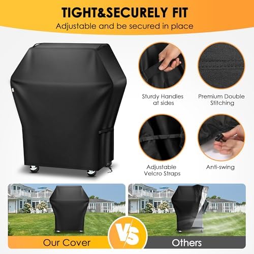 32 Inch Grill Cover, Waterproof, Weather, UV & Fade Proof for Outdoor Grill - Image 3
