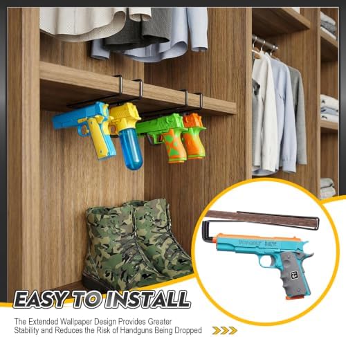 Yaocom 5 Packs for 10 Guns Pistol Rack for Gun Safe Shelf - Image 4