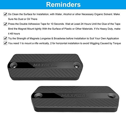 Gun Magnet 60lbs Rated.HQ Rubber Coated Magnetic Pistol Mount & Holster for Vehicle, Truck, Home, Car, Safe, Table & Wall. Tactical Firearm Concealment Holder Accessories (2-Pack) - Image 6