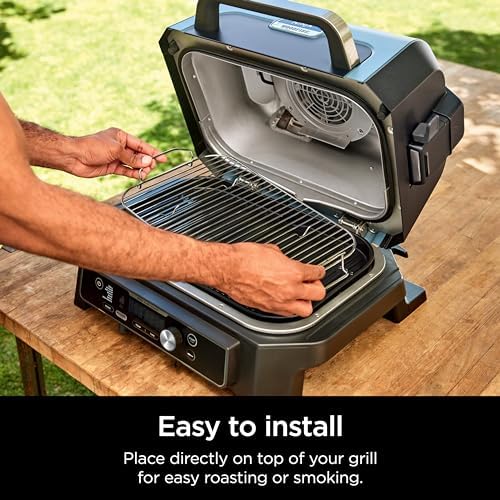 Ninja Woodfire XL Roast & Smoke Rack, for OG800/OG900, Steel, Silver - Image 3