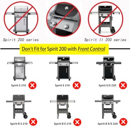 Leship 15 inch Grates for Weber 7522 Spirit E/S 200 E/S210 Spirit 500 Genesis Silver A, Cast Iron Cooking Grid for 7523 7521 65904 65905 (15 x 11 1/4) 2PCS - Image 4