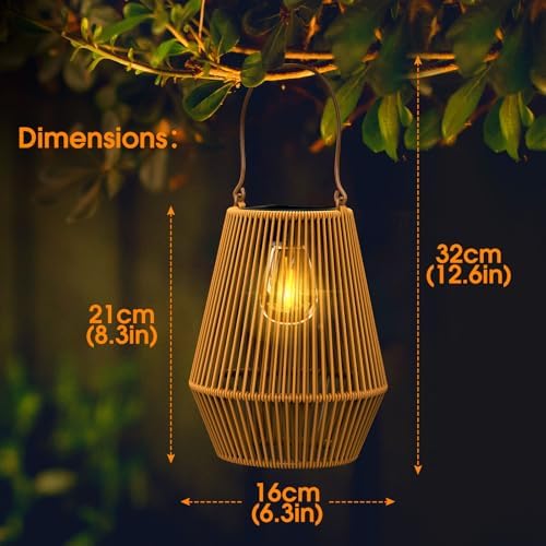 Solar Lanterns Outdoor Waterproof, Solar Lights Outdoor 4 Pack - Image 5