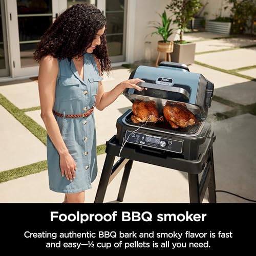 Ninja Woodfire ProConnect Premium XL BBQ Grill, 7-in-1, App Enabled, Blue - Image 3
