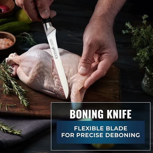 Cutluxe Butcher Knife Set, 5-Piece Slicing Carving Knives for Meat Cutting - Image 5