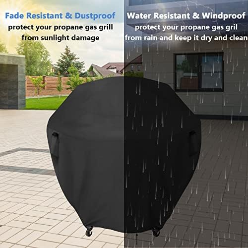 Round Gas Grill Cover for 30" Cuisinart 360 XL CGG-999 Griddle Outdoor - Image 5
