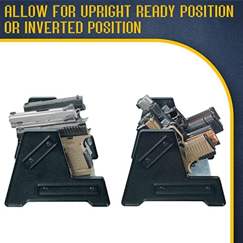 Mind and Action Pistol Rack, Handgun Holder for Safe, Cabinet Organizer, Gun Accessories, Gifts for Men - Image 3