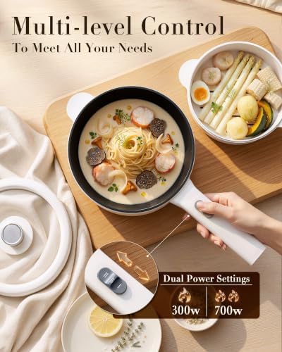 Dezin 2L Hot Pot Electric, Non-Stick Electric Pan, 700W Adjustable Power - Image 5