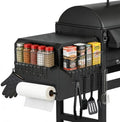 2 Pack Magnetic Storage Bins for Traeger Grill with Paper Towel Holder, Grill Basket Suit fo Ironwood 885, Pro Series 34, Pro Series 22, Pro D2 575, Pro 780, Ironwood 650 And Pit boss, Z-Grills by Unknown