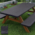 Picnic Table Cover with Bench Covers Camping Tablecloth Set with Pocket by pickyNproud