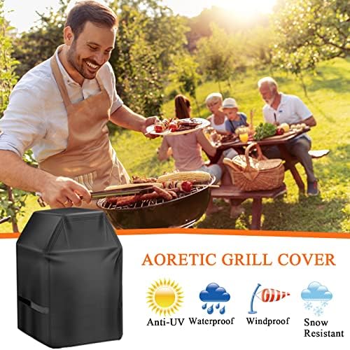 Aoretic Grill Cover, 48 inch BBQ Gas Grill Cover for Outdoor Grill, Grill Cover Barbecue Waterproof, Anti-UV for Weber Char-Broil Monument Nexgrill Spun Charbroil - Image 6