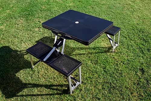 NHL Edmonton Oilers Portable Folding Picnic Table with Seating for 4 - Image 2