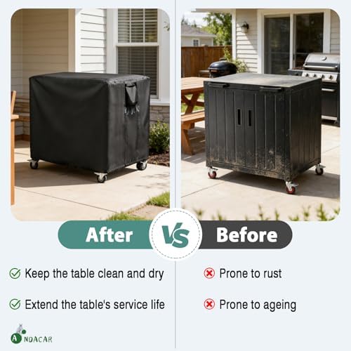 Outdoor Patio Table Cover 36 Inch for Feasto Gas Grill Table - Image 5