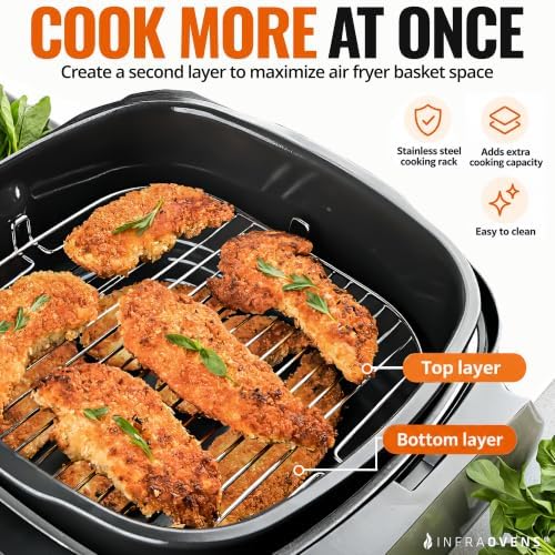 INFRAOVENS Air Fryer Rack Compatible with Chefman 4 Qt Air Fryer - Image 3