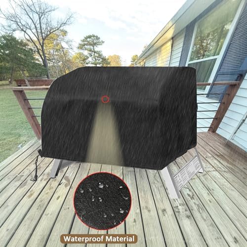 Table Top Grill Cover for Megamaster 2 Burner, Heavy Duty 600D Outdoor Waterproof Portable Tabletop Gas Grill Cover for Megamaster 2-Burner BBQ Accessories - Image 5