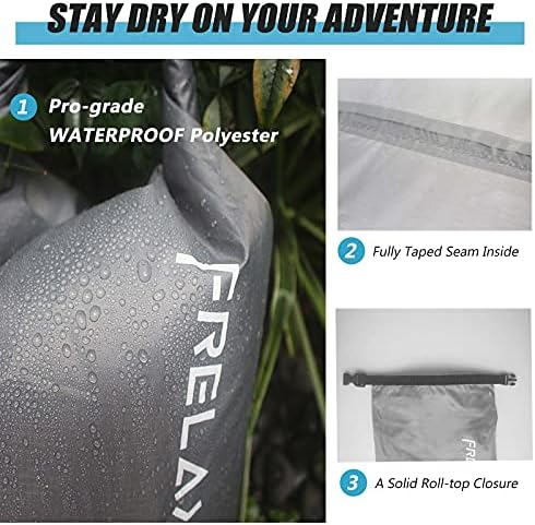 Frelaxy Dry Bag 3 Pack, Ultralight Waterproof Dry Sack for Outdoor Use - Image 3