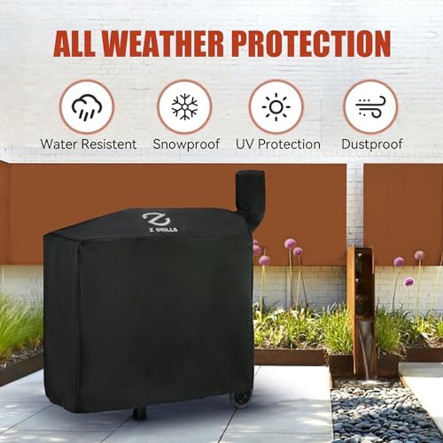 Z GRILLS Pellet Grill Cover 49 Inch | Official Genuine | Upgraded 600D Polyester, Heavy Duty, Waterproof, Weather Resistant Grill Cover for 450 Series, 550B2, 550B4 Smoker (EXL. 550A, 550B, 550C) - Image 6